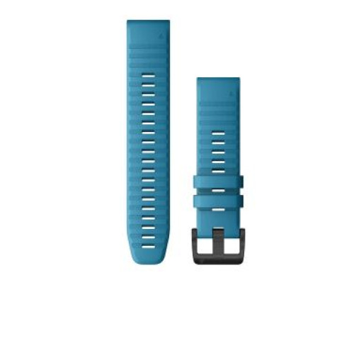 QuickFit Watch Bands for Quatix 6 - 22 mm - Cirrus Blue Silicone - 010-12863-20 - Garmin